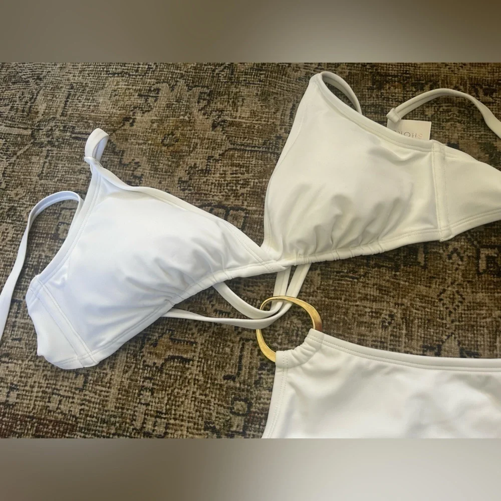 NWT Shade and Shore white monokini